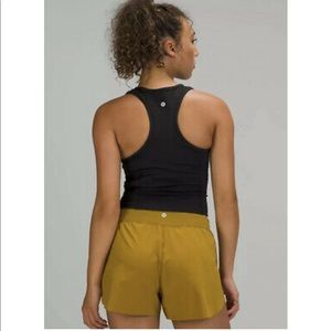 NWT- Lululemon Nulux™ Racerback Cropped Run Tank Top, Black Size 6